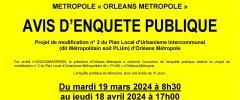 Plan Local d'Urbanisme Métropolitain : enquête publique